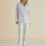 Artemis Shirt - Beige Lurex Stripe