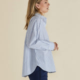 Artemis Shirt - Blue Lurex Stripe