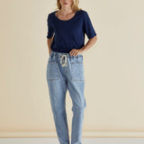 Haven Straight Leg Jean - Light Blue Wash