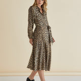 Lisa Leopard Shirt Dress - Leopard Print