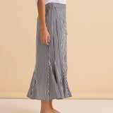 Darla Skirt - Navy Stripe
