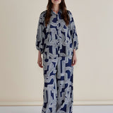 Rosalind Shirt - Navy Geo