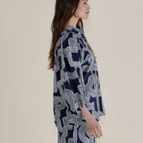 Rosalind Shirt - Navy Geo