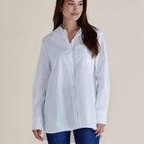 Shellie Poplin Shirt- White