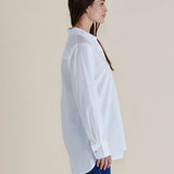 Shellie Poplin Shirt- White