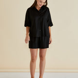 Lynwood Linen Shirt - Black