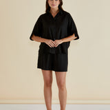 Lynwood Linen Shirt - Black