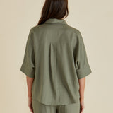 Lynwood Linen Shirt - Olive