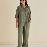 Lynwood Linen Shirt - Olive