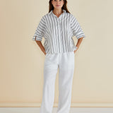 Zaza Relax Pant - White