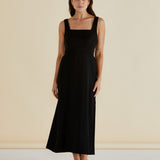 Tegan Midi Dress - Black
