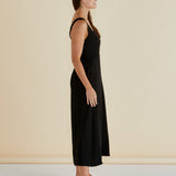 Tegan Midi Dress - Black
