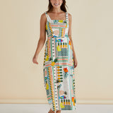 Tegan Midi Dress - Paradise Print