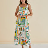 Tegan Midi Dress - Paradise Print