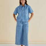 Saffra Relax Leg Jean - Medium Wash