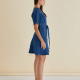 Fiori Denim Dress - Mid Wash