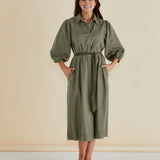 Angelina Dress - Olive