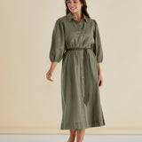 Angelina Dress - Olive