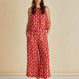 Copacabana Shell Top - Sardinia Geo Print