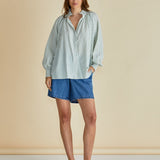 Romi Shirt - Green Stripe
