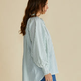 Romi Shirt - Green Stripe