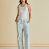 Georgie Pants - Green Stripe