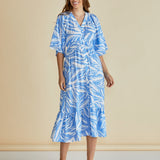 Moxie Dress - Blue Abstract Print