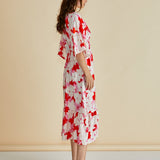 Moxie Dress - Red Floral Print
