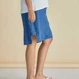 Dara Denim Skirt - Vintage Blue