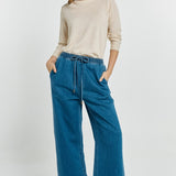 Vespa Denim Jogger - Mid Blue
