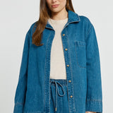 Vespa Denim Shirt - Mid Blue