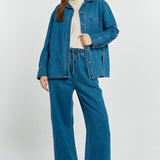 Vespa Denim Shirt - Mid Blue