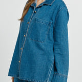 Vespa Denim Shirt - Mid Blue