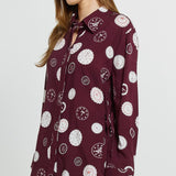Stamp Tie Shirt - Postage Stamp Print