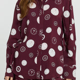 Stamp Tie Shirt - Postage Stamp Print