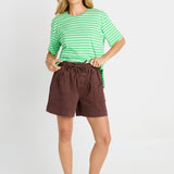 Quinn Cotton Short - Chocolate