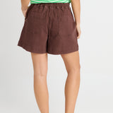 Quinn Cotton Short - Chocolate