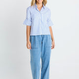 Cropped Poplin Shirt