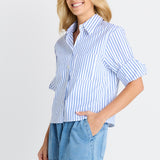 Cropped Poplin Shirt