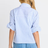 Cropped Poplin Shirt