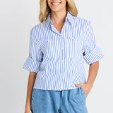 Cropped Poplin Shirt