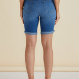Bonnie Bermuda Denim - Indigo Mix