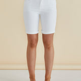Bonnie Bermuda Denim - White