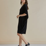 Maui T-Shirt Dress - Black