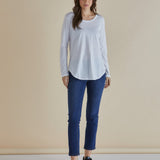 Megan Long Sleeve Top - White