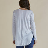 Megan Long Sleeve Top - White