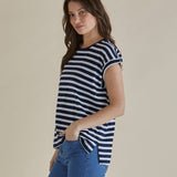 Michaela Tee - Navy Stripe