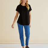 Hailey Short Sleeve Tee - Black