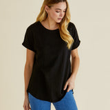 Hailey Short Sleeve Tee - Black