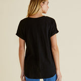 Hailey Short Sleeve Tee - Black